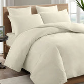 Perfect Nest - Plain Dyed Cream Percale Duvet Quilt Cover