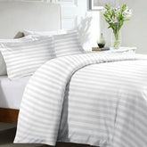 Perfect Nest - Luxury Satin Stripes Duvet Cover Set