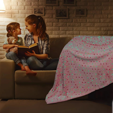 Perfect Nest - Polka Dot Fleece Throw – Ultra Plush Microfiber Blanket