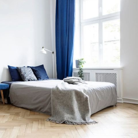 Perfect Nest - Navy Blue Thermal Blackout Eyelet Curtains