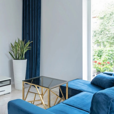 Perfect Nest - Navy Blue Thermal Blackout Eyelet Curtains