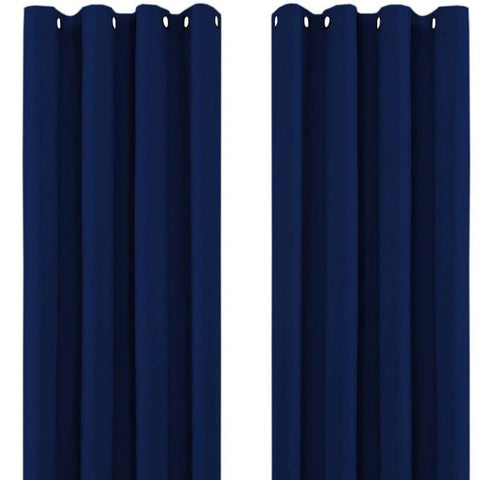 Perfect Nest - Navy Blue Thermal Blackout Eyelet Curtains