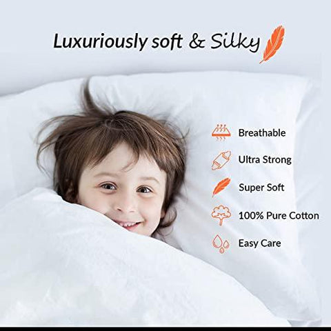 Perfect Nest - Plain Dyed Cream Percale Duvet Quilt Cover