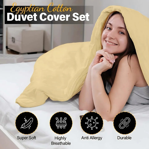 Perfect Nest - Premium King-Size Double Duvet Cover Set – Navy Percale