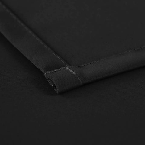 Perfect Nest - Black Thermal Blackout Eyelet Curtains