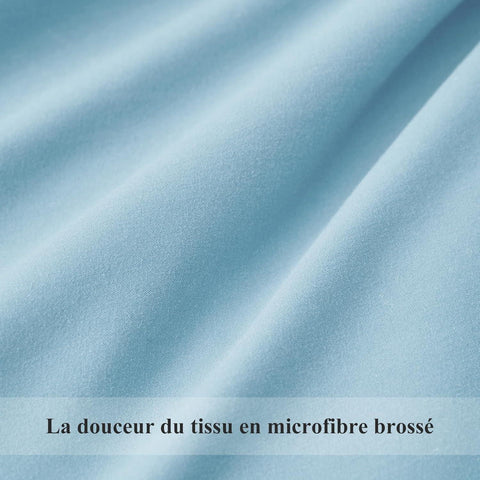 Perfect Nest - Plain Dyed Baby Blue Percale Duvet Quilt Cover