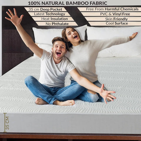 Perfect Nest - 3D Air Layer Bamboo Fabric Mattress Topper Pad
