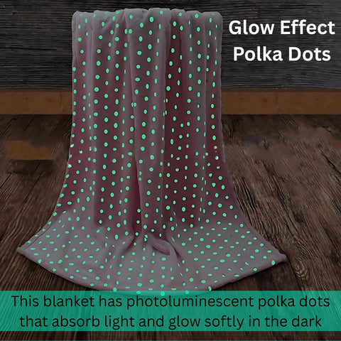 Perfect Nest - Polka Dot Fleece Throw – Ultra Plush Microfiber Blanket