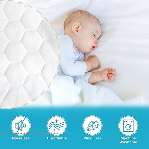 Perfect Nest - Baby Cot Mattress Protector Hexagonal Design