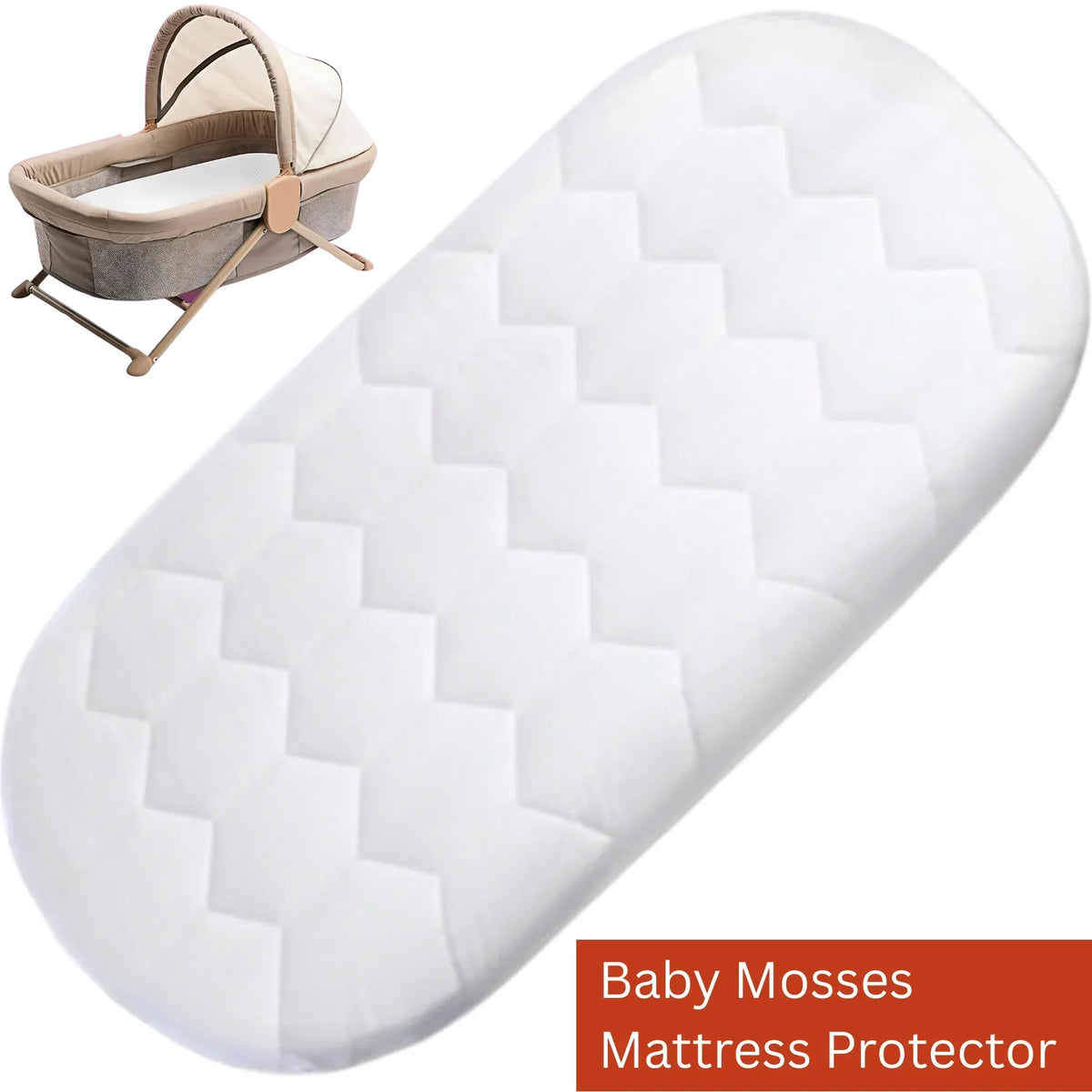 Perfect Nest - Baby Mattress Protector for Moses Basket and Cradles
