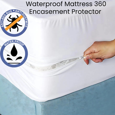 Perfect Nest - HH Fully Zippered Waterproof Mattress Protector Encasement