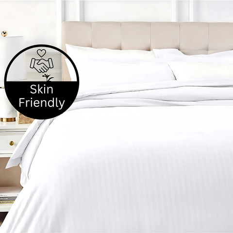 Perfect Nest - HH Satin Stripes Duvet Cover Set with Pillowcases