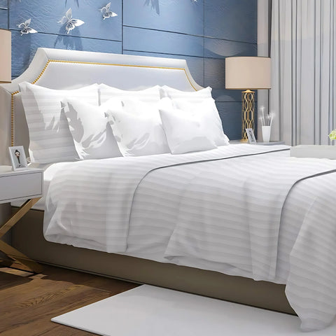 Perfect Nest - CL Satin Stripes Duvet Cover Set with Pillowcases