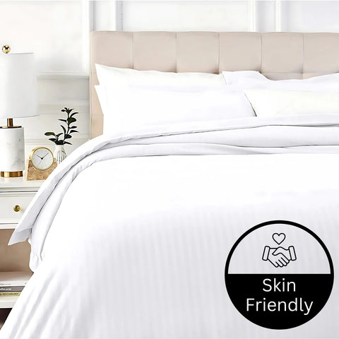 Perfect Nest - CL Satin Stripes Duvet Cover Set with Pillowcases