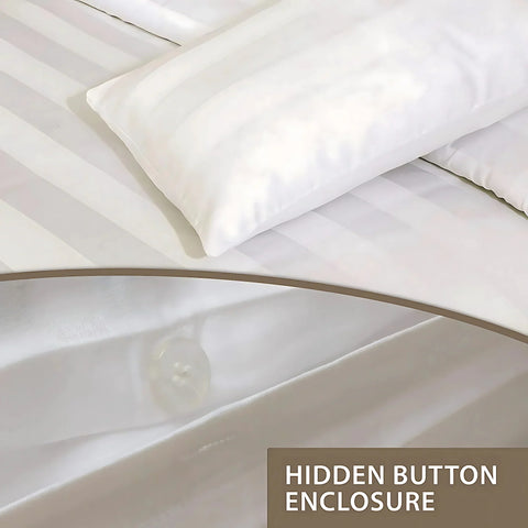 Perfect Nest - Luxury Satin Stripes Duvet Cover Set