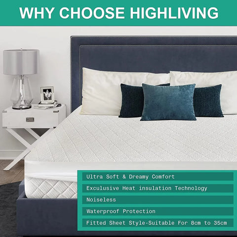 Perfect Nest - 3D Air Layer Bamboo Fabric Mattress Topper Pad
