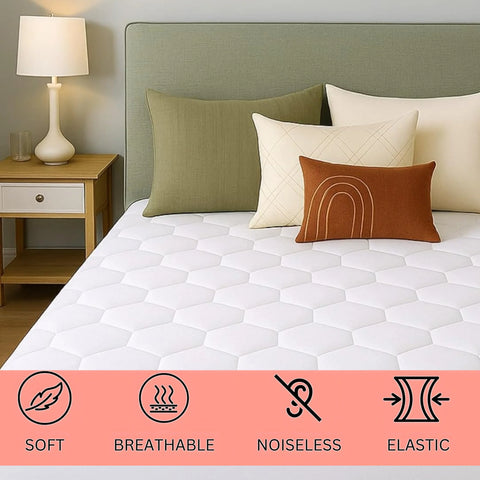 Perfect Nest - Mattress Protector Sheet | Lightweight, Breathable and Noise-Free