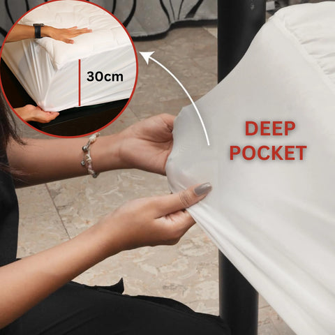 Perfect Nest - Mattress Protector Sheet | Lightweight, Breathable and Noise-Free