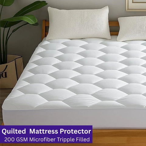 Perfect Nest - HH Quilted Mattress Protector 40cm Triple Filled