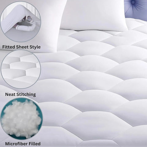 Perfect Nest - HH Quilted Mattress Protector 40cm Triple Filled