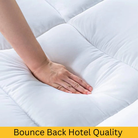 Perfect Nest - Luxury Mattress Topper – 10cm Extra Deep Fluffy Bed Enhancer