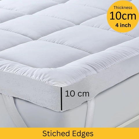 Perfect Nest - Luxury Mattress Topper – 10cm Extra Deep Fluffy Bed Enhancer