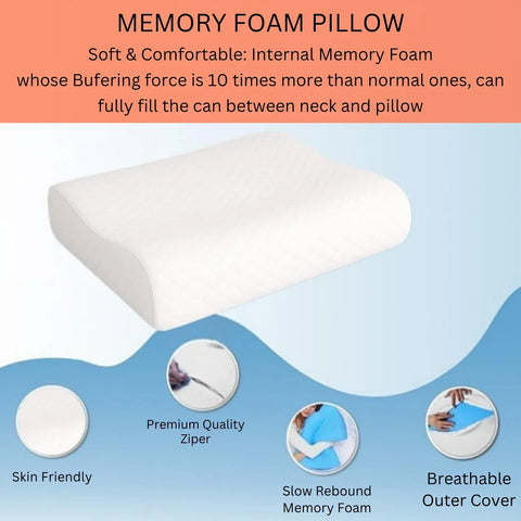 Perfect Nest - Contour Memory Foam Pillows Bamboo
