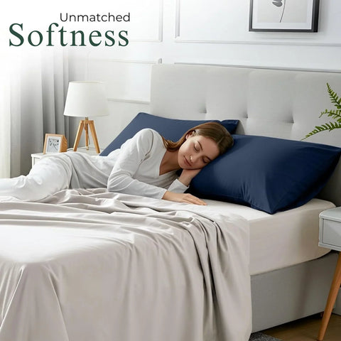 Perfect Nest - 2x Luxury Percale Polycotton Pillowcase Pair