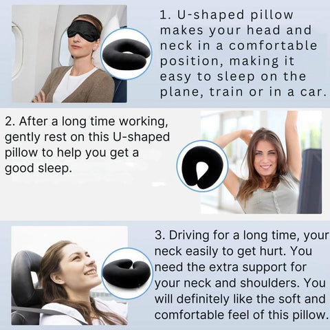 Perfect Nest - Cooling Memory Foam Travel Pillow