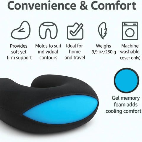Perfect Nest - Cooling Memory Foam Travel Pillow