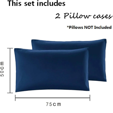 Perfect Nest - 2x Luxury Percale Polycotton Pillowcase Pair