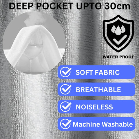 Perfect Nest - Extra Deep Waterproof Terry Bed Sheet Protector